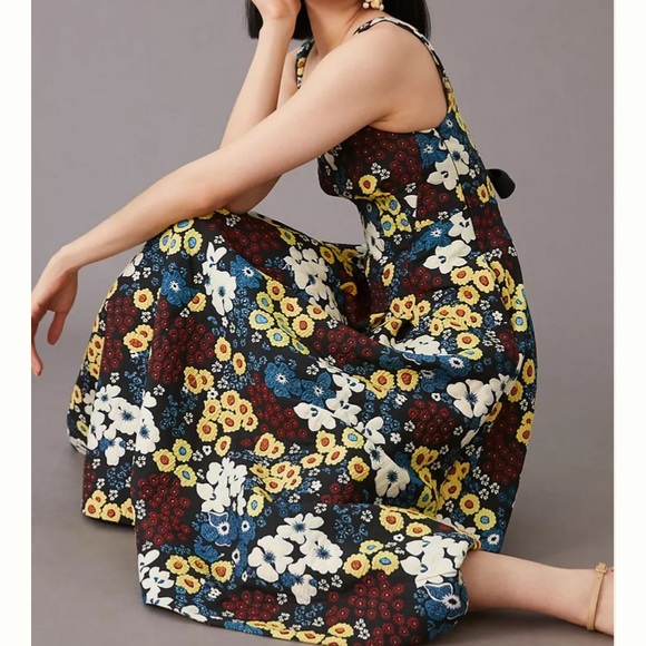 Anthropologie Floral Midi - Picture 3 of 9